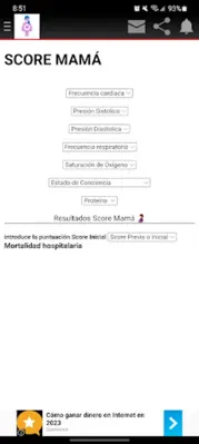 Score mamá android App screenshot 2